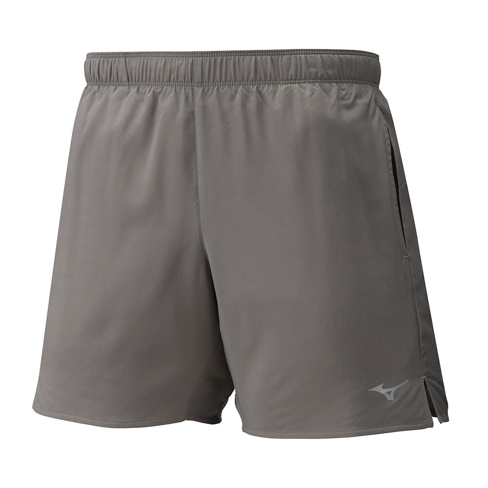 Panske Šortky Mizuno Core 5.5 Bezecke Siva Vypredaj PLFU54739